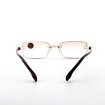 Tawny blue light multi-focal reading glasses