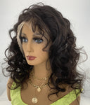 22 inch lace front wig made of virgin Indian hair