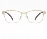 Blue light blocking gold metal cat eye reading glasses