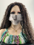 Sequined mask coverings