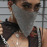 Sexy glittering rhinestone mask coverings