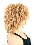 Short curly dreadlocks ombré 27/613 wig