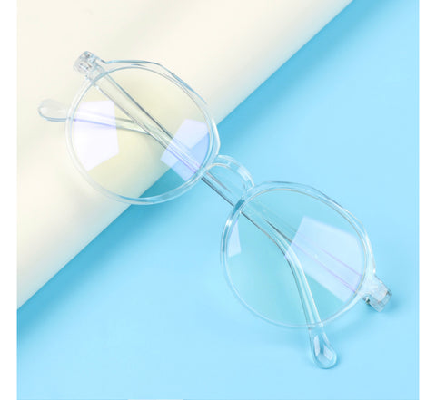 Octagonal transparent computer glasses