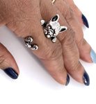 Adjustable French Bulldog Ring