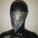 Sexy glittering rhinestone mask coverings