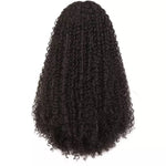 Women's 26 inch synthetic lace front kinky curly wig