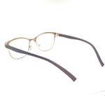 Blue light blocking gold metal cat eye reading glasses