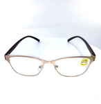 Blue light blocking gold metal cat eye reading glasses