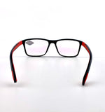 Black and red blue light blocking reading glasses