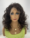 22 inch lace front wig made of virgin Indian hair