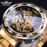 Clear luminous men's mechanical watch