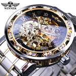 Clear luminous men's mechanical watch