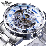 Clear luminous men's mechanical watch