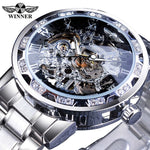 Clear luminous men's mechanical watch