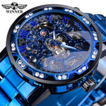 Clear luminous men's mechanical watch