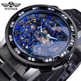 Clear luminous men's mechanical watch