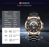 Men's Casual Brown Stainless Steel Wristwatch