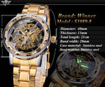 Clear luminous men's mechanical watch