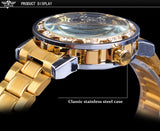 Clear luminous men's mechanical watch