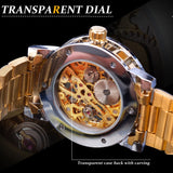 Clear luminous men's mechanical watch