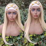 Platinum blonde 26 inch box micro braided wig