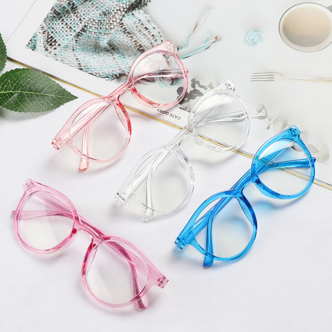 Children's Round Anti-blue Light Eyeglasses with Ultra Light Frame