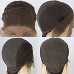 Platinum blonde, black, or burgundy 22-26 inch box braided wig