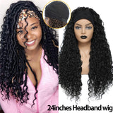 Ombre blonde or brown soft twist dreadlocks lace front wig