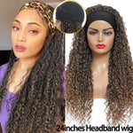 Ombre blonde or brown soft twist dreadlocks lace front wig