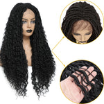 Ombre blonde or brown soft twist dreadlocks lace front wig