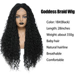 Ombre blonde or brown soft twist dreadlocks lace front wig