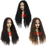 Ombre blonde or brown soft twist dreadlocks lace front wig